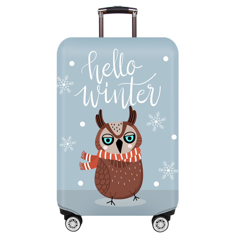 Women's Hardshell Suitcase with Cute Christmas Design Bowlift