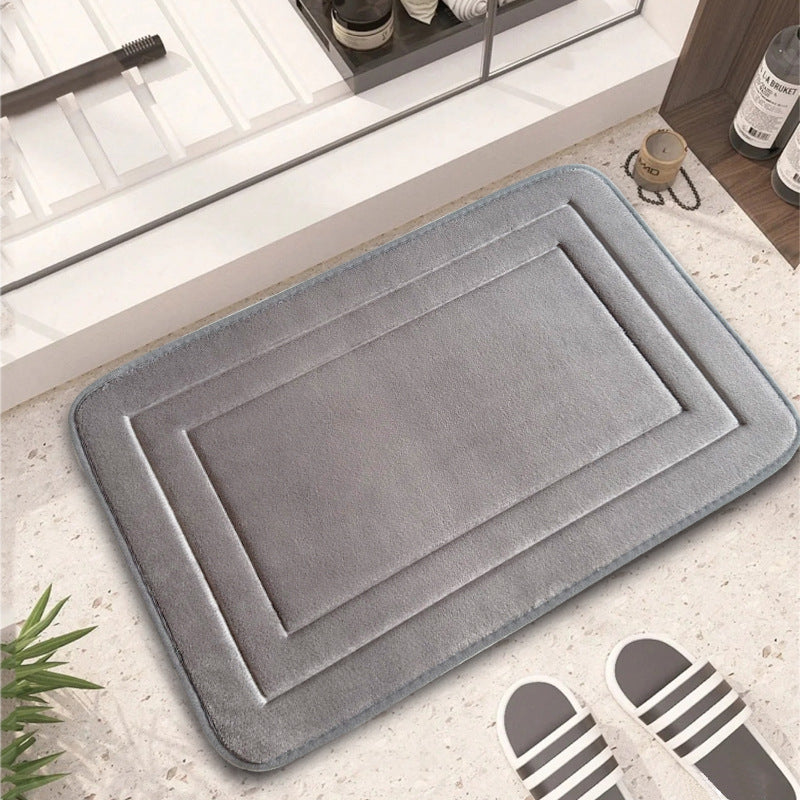 Soft Plush Rectangle Bath Mat Bowlift