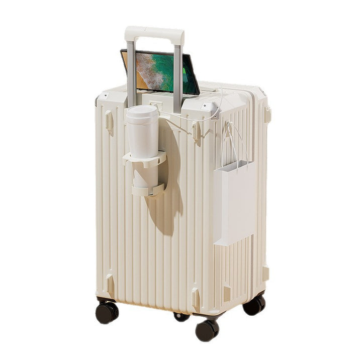Unisex Tech-Enhanced Smart Rolling Carry-On Luggage Bowlift