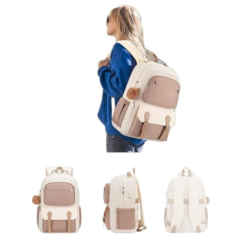 More modern backpack with multiple compartments and stylish detail Bowlift