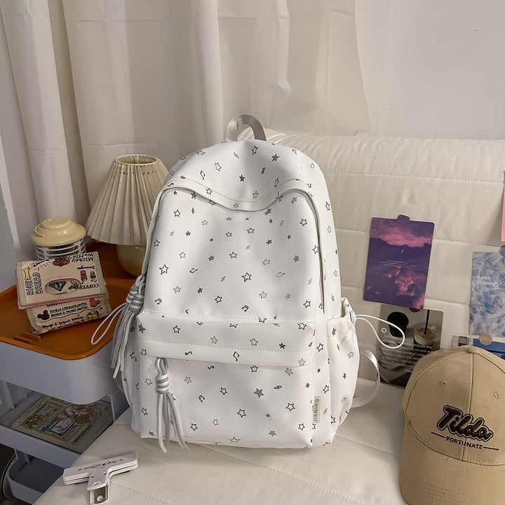 Star-Printed Stylish Daypack Bowlift