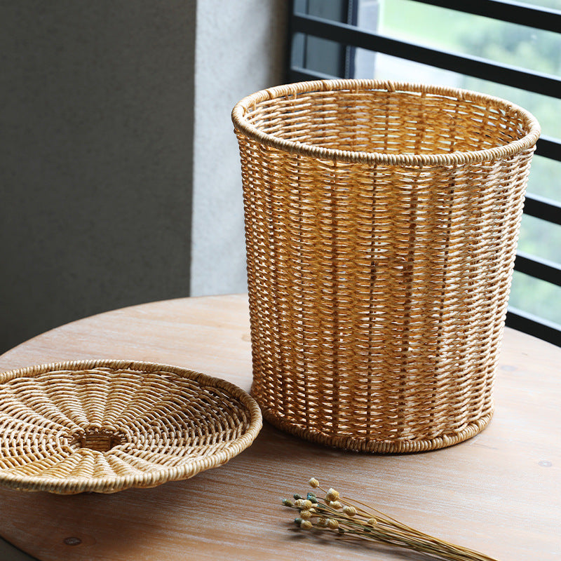 Eco-Friendly Wicker Waste Basket Bowlift