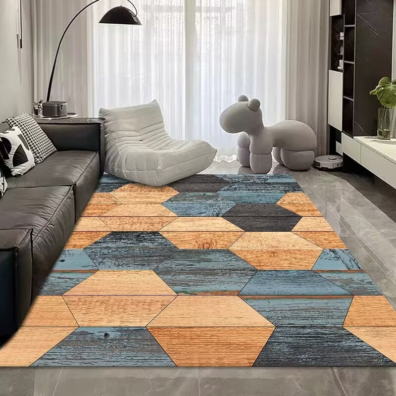 Abstract Pattern Area Rug Bowlift