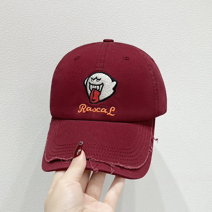 Unisex Embroidered Fun Character Cap Bowlift