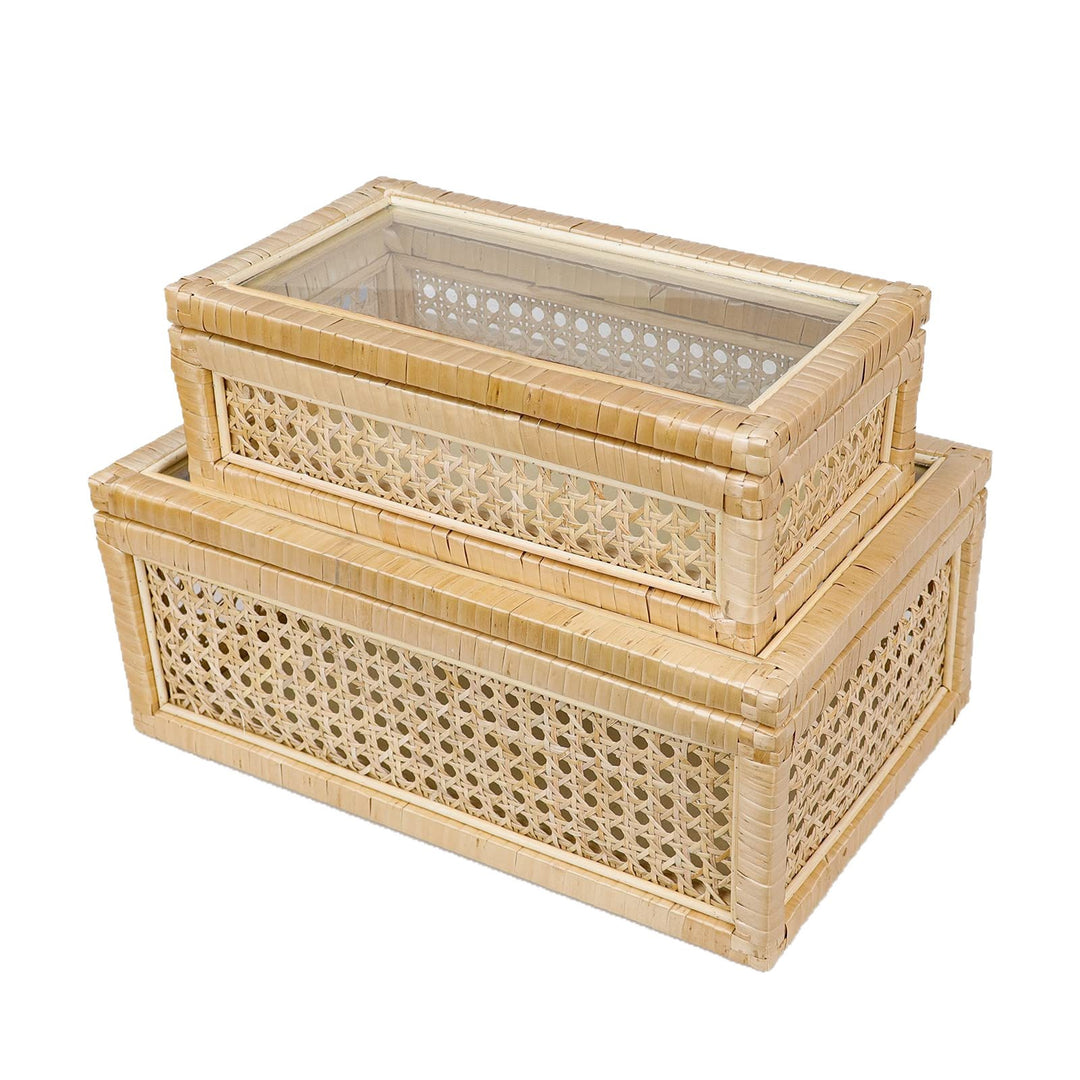 Decorative Woven Storage Box Set Bowlift