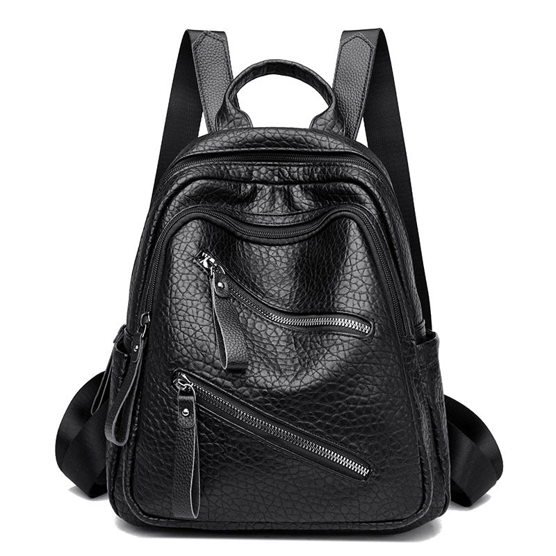 Fashionable Leather Backpack Bowlift