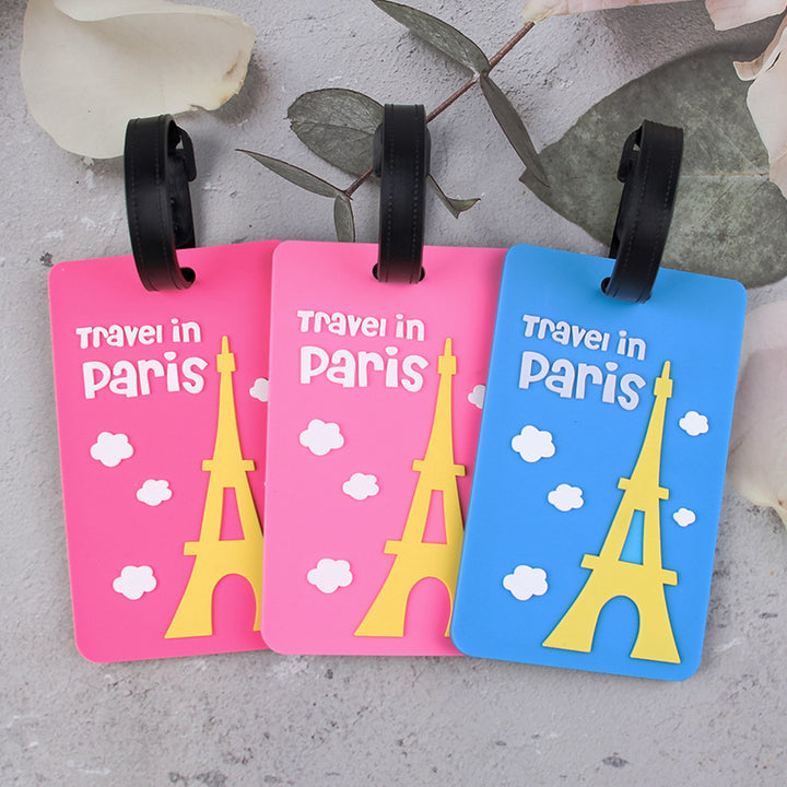 Paris-Themed Luggage Tag Bowlift