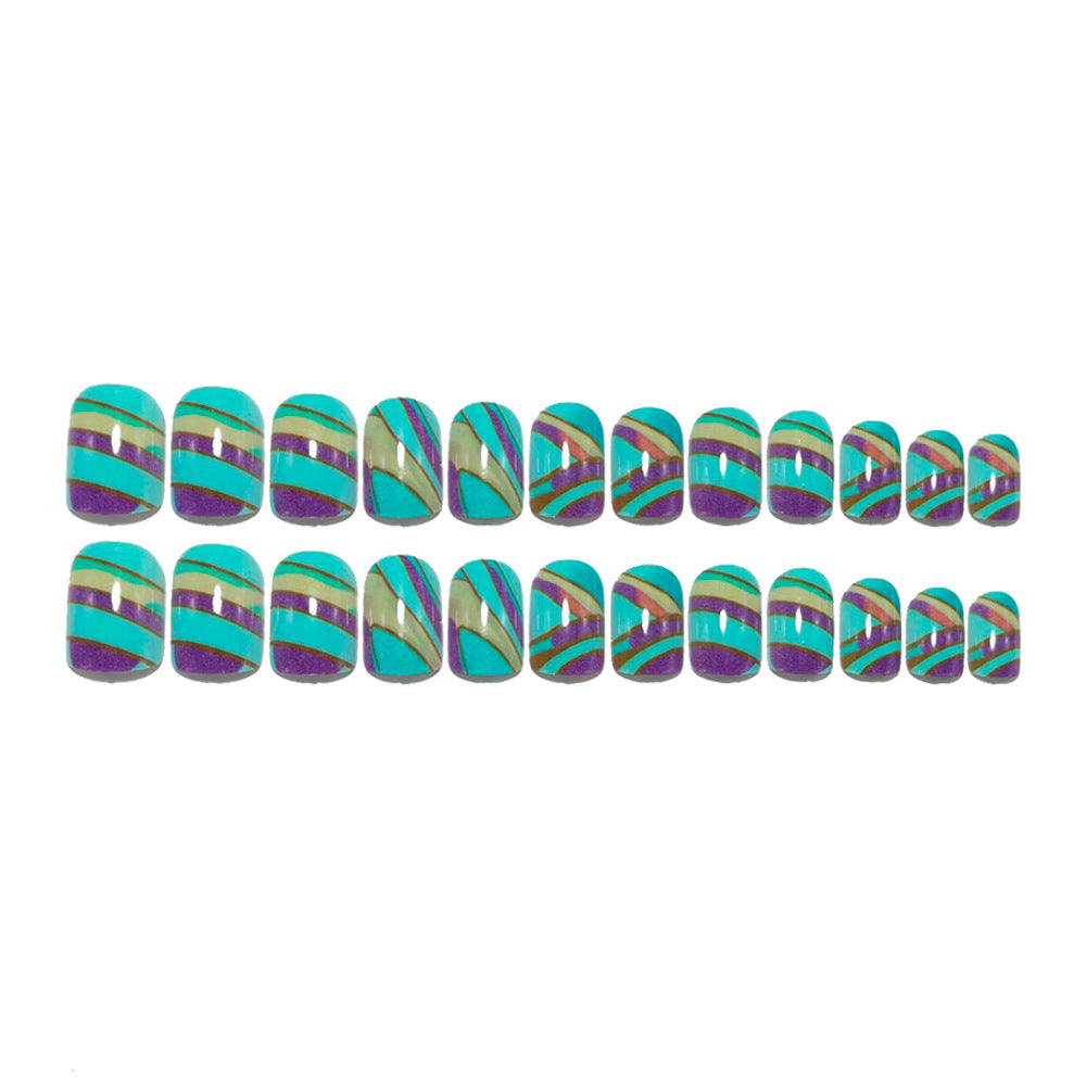 Creative artificial nails with geometric design Bowlift 1788232658