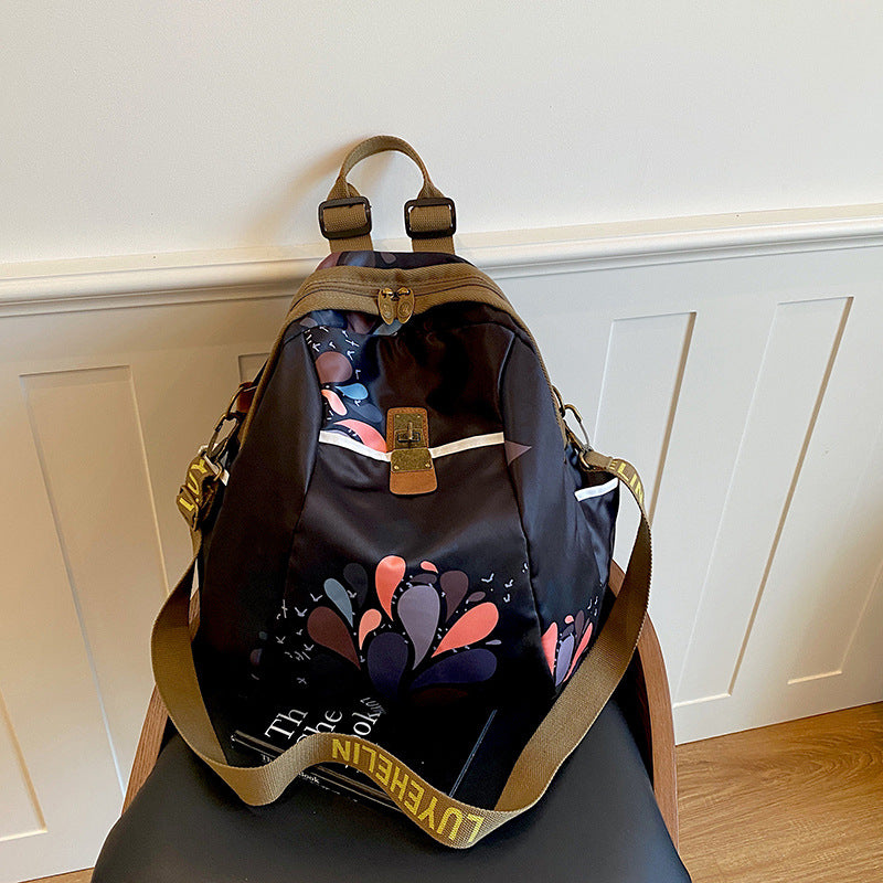 Artistic Floral Drawstring Backpack Bowlift