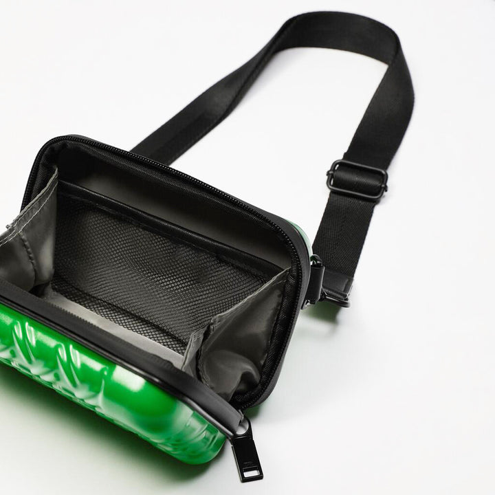 Unisex Textured Hard Shell Crossbody Bag Bowlift