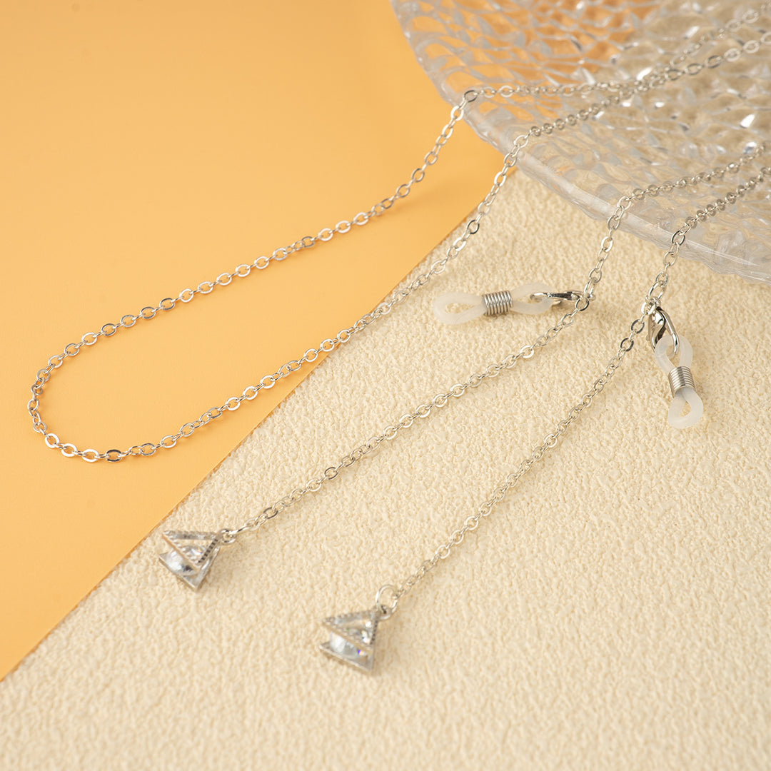 Unique Triangle Pendant Chain Necklace Bowlift