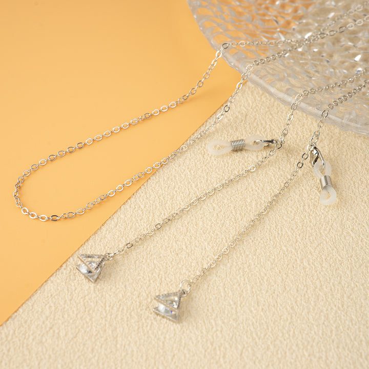Unique Triangle Pendant Chain Necklace Bowlift