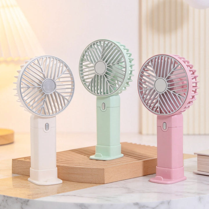 Portable battery-operated handheld fan with multiple speed settings Bowlift