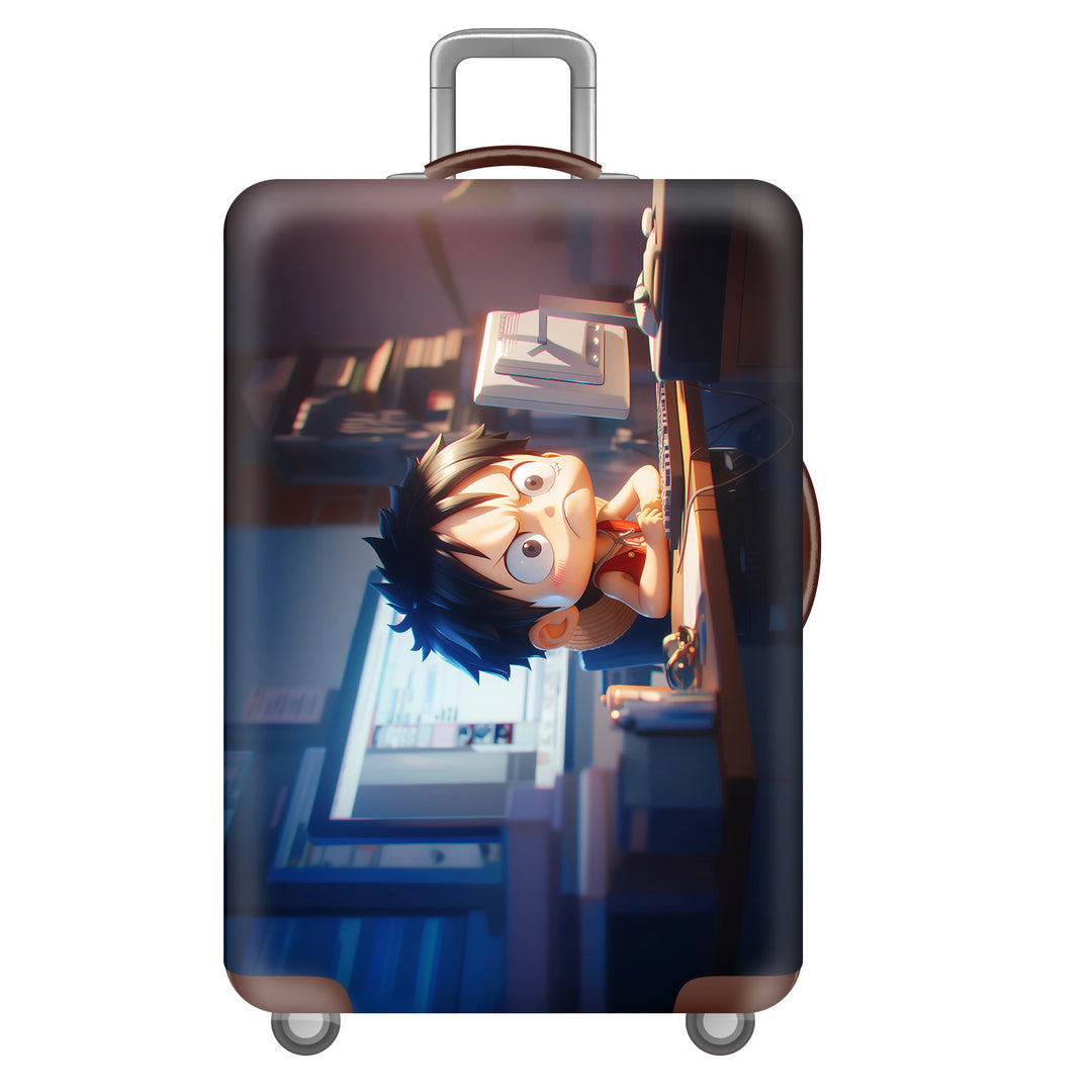Unisex hard-shell suitcase with cheerful dinosaur motif Bowlift