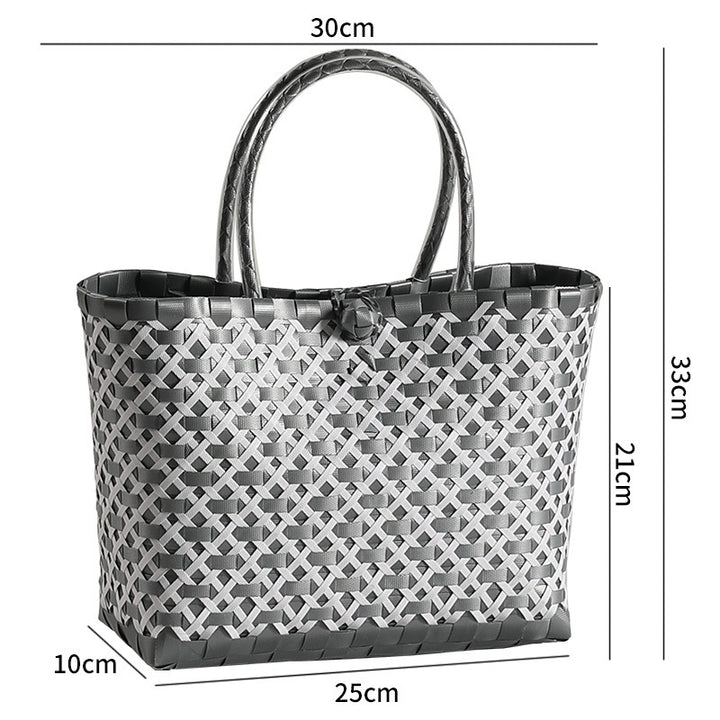 Stylish Woven Beach Tote Bowlift