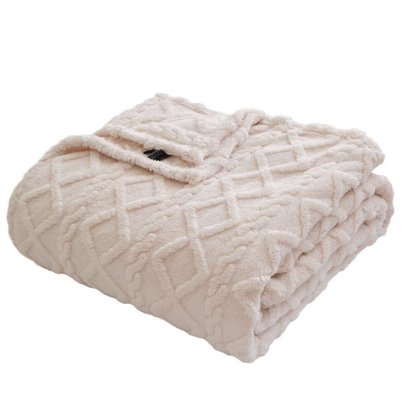 Textured Decorative Throw Blanket Bowlift