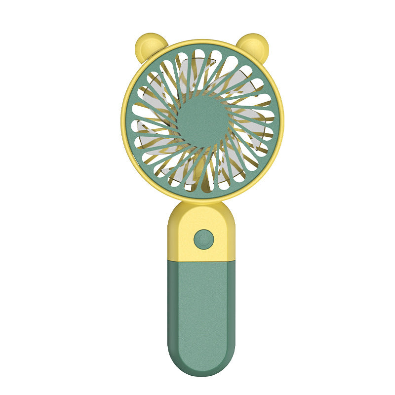 Cute Bear-Themed Portable Handheld Fan Bowlift