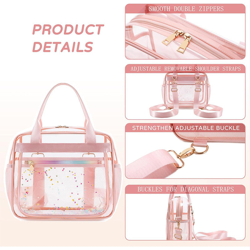 Transparent Multifunctional Handbag Bowlift