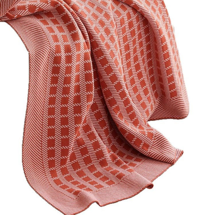 Textured Knit Sofa Throw Blanket