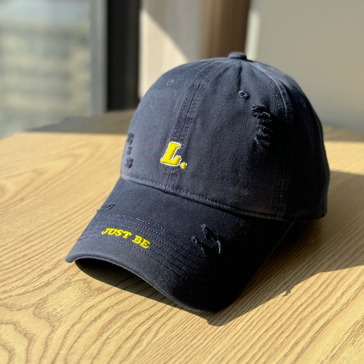 Women's Distressed Cotton Baseball Cap Bowlift