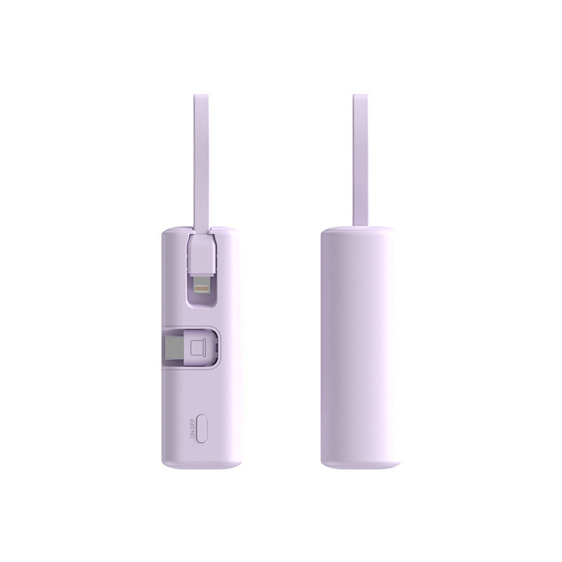Portable charger with integrated cable and high charging speed Bowlift