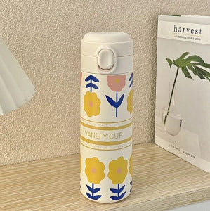Women's Insulated Water Bottle with Practical Leak-Proof Cap Bowlift