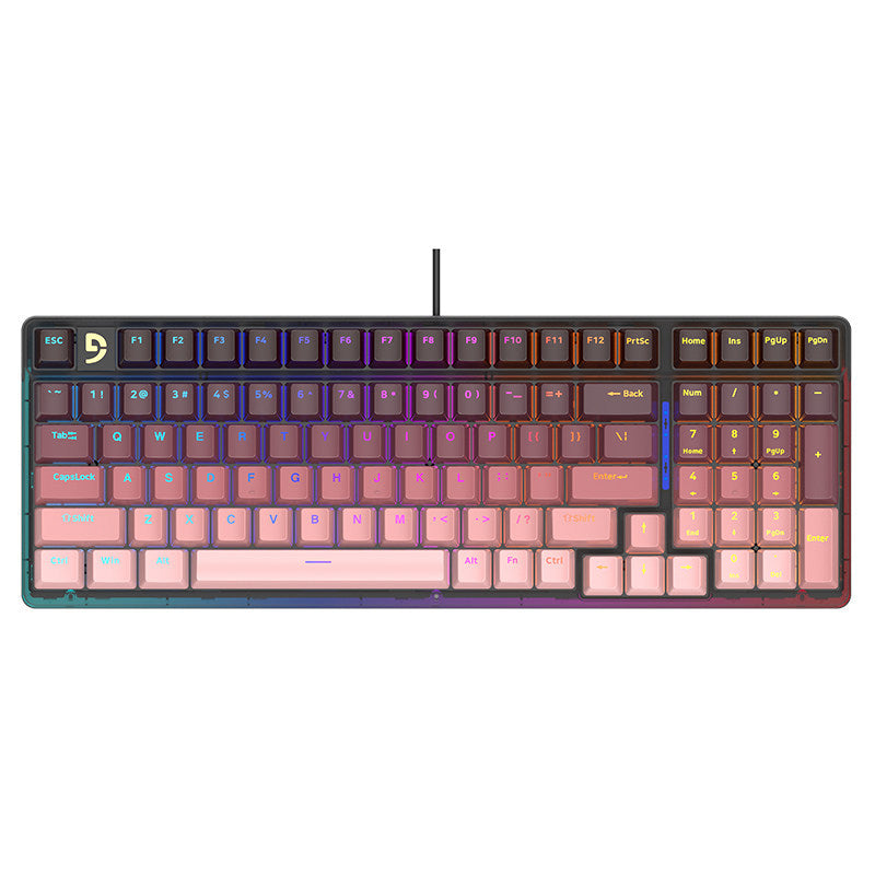 Mechanical Gaming Keyboard with Enhanced Key Response Bowlift