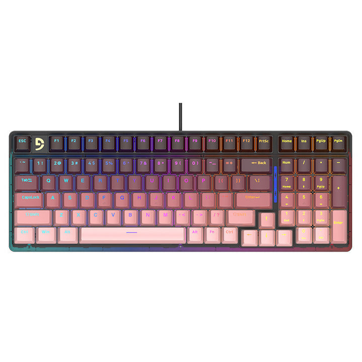 Mechanical Gaming Keyboard with Enhanced Key Response Bowlift
