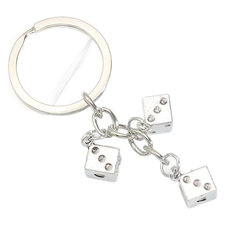 Dice-Inspired Charm Keychain Bowlift