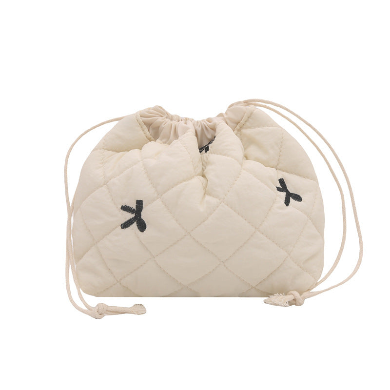 Quilted Drawstring Pouch Bowlift