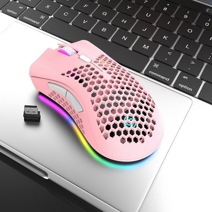Ergonomic Gaming Mouse with Fast-Response Sensor System and Rgb Lighting Bowlift
