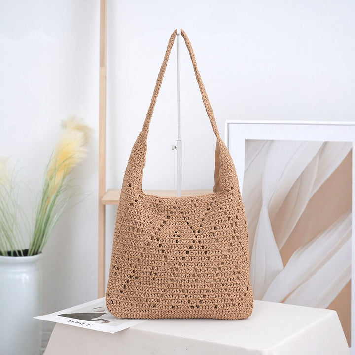 Handcrafted straw shoulder bag Bowlift