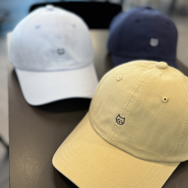 Unisex Cute Cat Embroidered Baseball Cap Bowlift