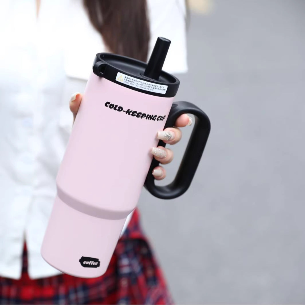 Women's insulated cup with practical straw Bowlift