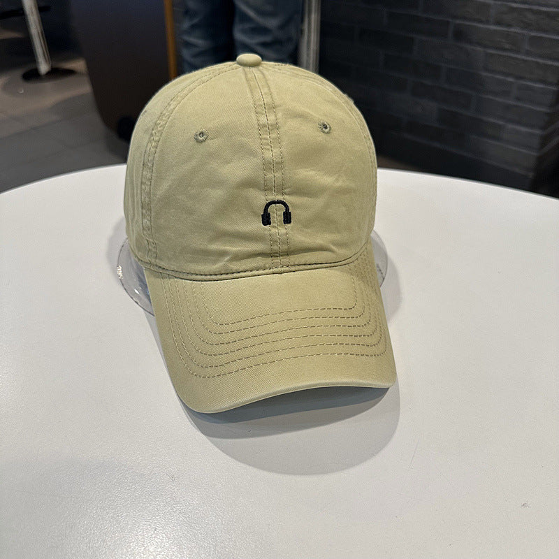 Unisex Cotton Twill Cap with Unique Music Emblem Bowlift