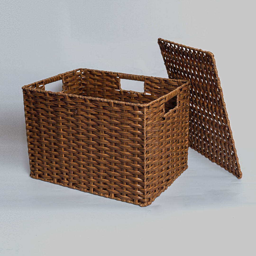 Versatile Wicker Storage Bin Bowlift