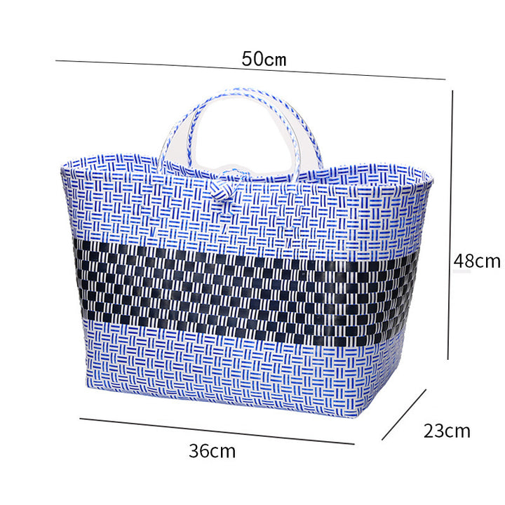 Large Capacity Woven Shopping Tote Bowlift