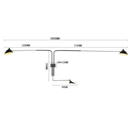 Crystal-Glass Multi-Arm Ceiling Chandelier