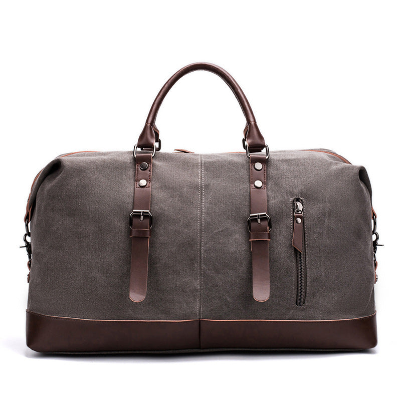 Spacious Travel Bag Made of Sturdy Canvas and Leather Bowlift