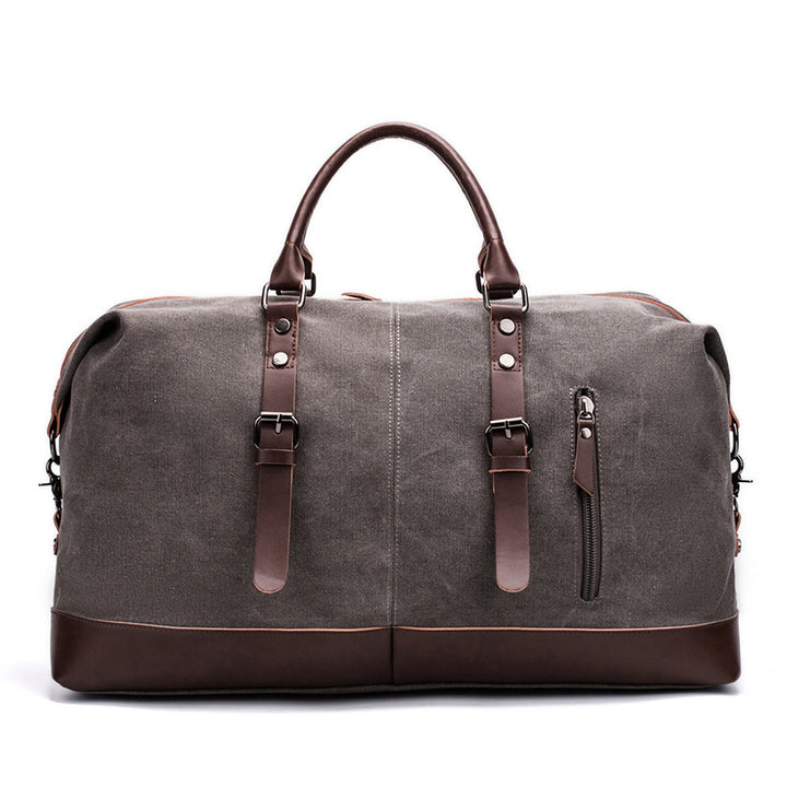 Spacious Travel Bag Made of Sturdy Canvas and Leather Bowlift