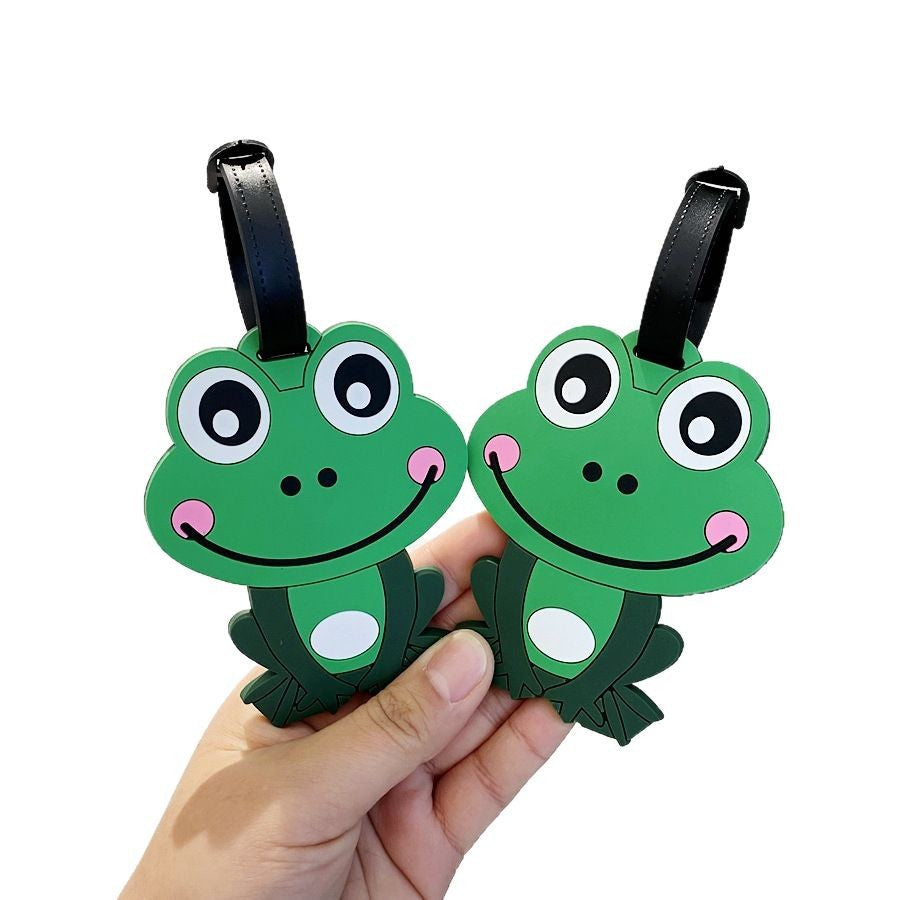 Frog-Shaped Luggage Tag Bowlift