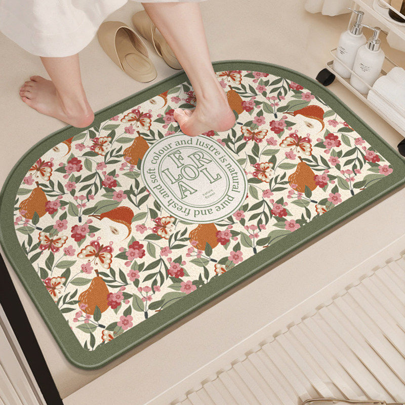 Non-Slip Inspirational Bathroom Mat Bowlift