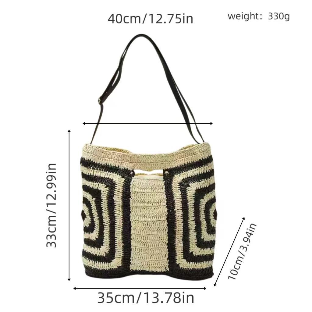Handbag with Modern Geometric Design Bowlift