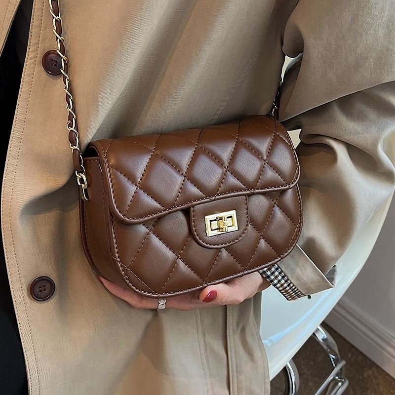 Quilted Chain-Strap Shoulder Bag Bowlift