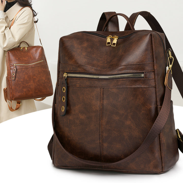 Premium Leather Multi-Functional Backpack Bowlift