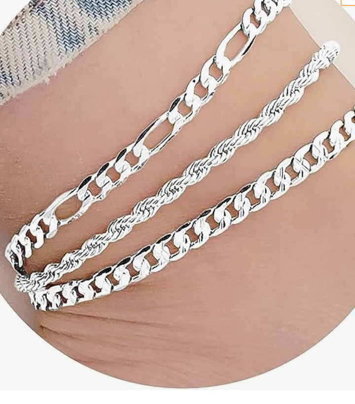 Elegant Double Chain Anklet Bowlift