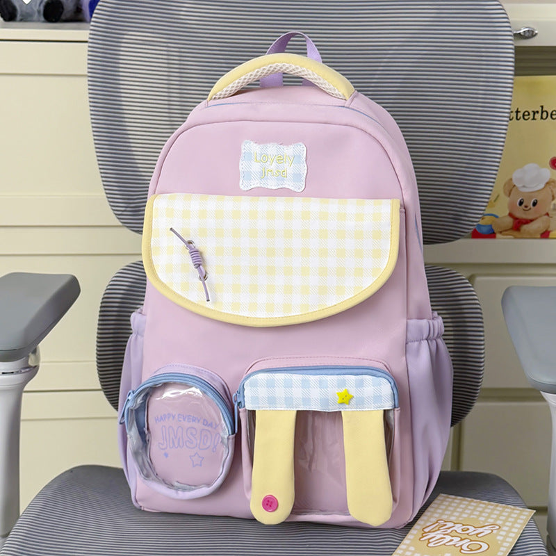 Playful Cartoon-Themed Backpack Bowlift