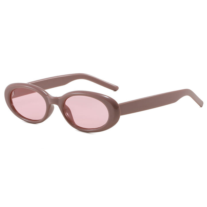 Women's oval sunglasses with transparent effect and UV protection Bowlift