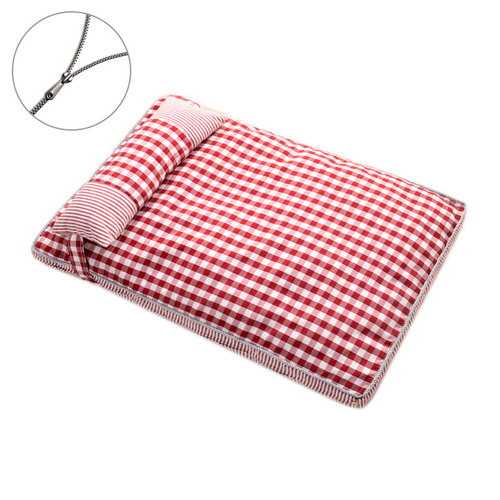 Checked Dog Bed