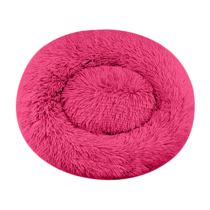 Luxurious Plush Round Dog Bed
